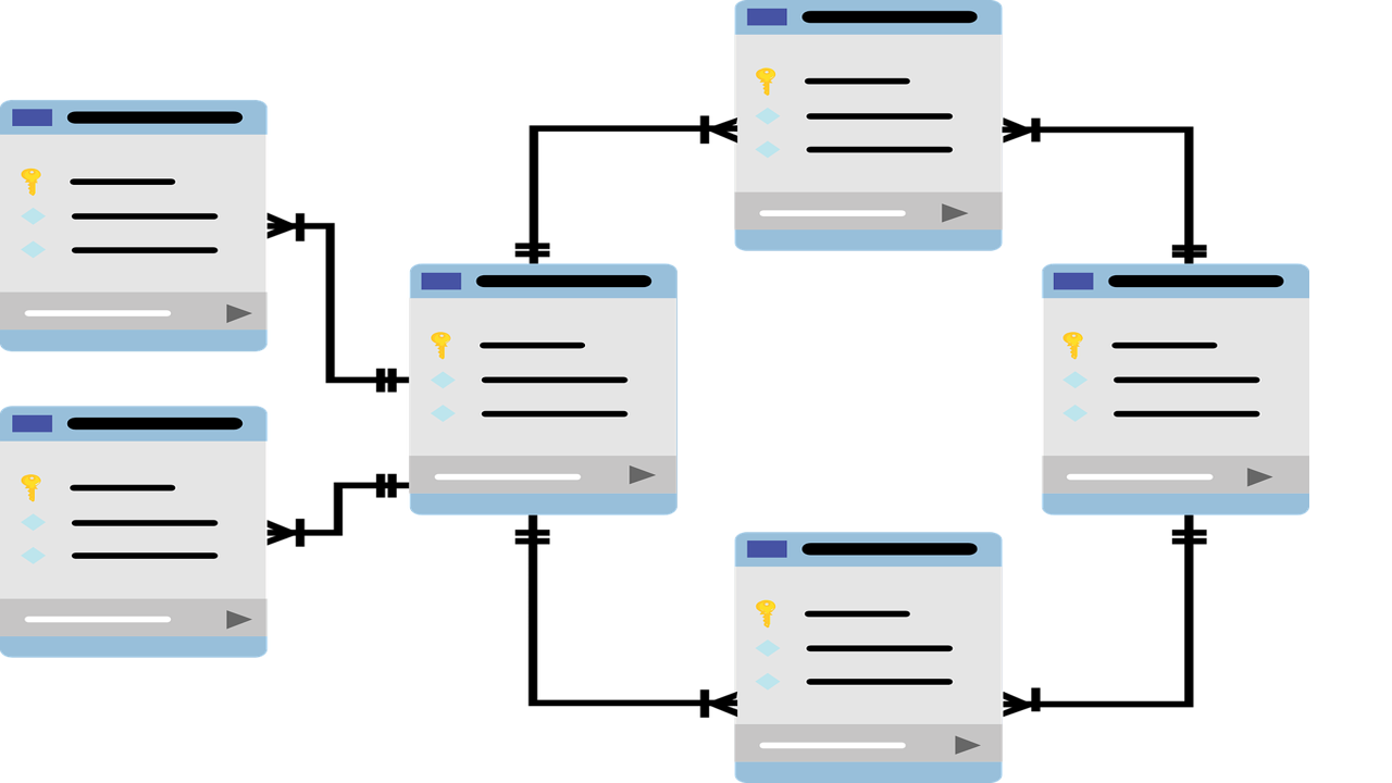 ¿Cómo se relacionan los datos en una base de datos