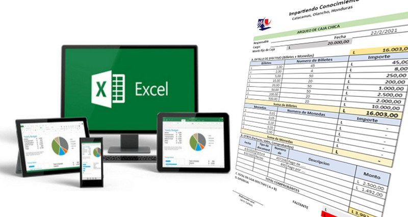 Cómo hacer un Arqueo de caja chica en Excel